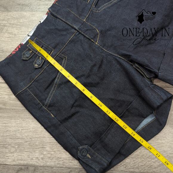 One5One High Waist Denim Shorts Size 10 - Picture 6 of 7